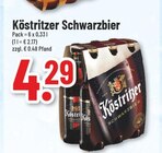 Schwarzbier Angebote von Köstritzer bei Trinkgut Moers für 4,29 €