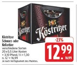 Schwarzbier im Angebot bei EDEKA in Borna Schwarzbier Angebote von Köstritzer bei EDEKA Borna für 12,99 €