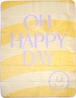 Picknickdecke OH HAPPY DAY, gelb/lila (150x200 cm) bei dm-drogerie markt im Prospekt "" für 19,95 €