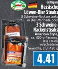 Hessische Löwen-Bier Steaks im Angebot bei EDEKA in Gießen Hessische Löwen-Bier Steaks Angebote von Grillspass bei EDEKA Gießen für 4,41 €