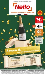 Catalogue Netto à Mende, avec 19 pages Prospectus Netto à Mende: "À ce prix là, c'est une grappe de bons plans.", 19} pages, 05/12/2023 - 11/12/2023
