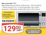 Mikrowelle MW 7774 Angebote von Severin bei GLOBUS Bad Kreuznach für 1,99 €