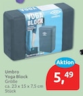 Yoga Block von Umbro für 5,49 € bei budni im Angebot Yoga Block von Umbro im aktuellen budni Prospekt