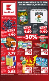 Aktueller Kaufland Supermarkt Prospekt in Lößnitz und Umgebung, "Hier bin ich richtig" mit 66 Seiten, 30.07.2026 - 05.08.2026