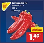 Aktuelle Paprika Angebote bei Netto Marken-Discount in Moers Aktuelles Spitzpaprika rot Angebot bei Netto Marken-Discount in Moers ab 1,49 €