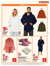 Prix et réduction Chaussons Femme dans le prospectus Auchan Hypermarché en cours Offre Chaussons Femme dans le catalogue Auchan Hypermarché du moment à la page 21