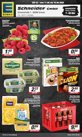 Aktueller EDEKA Supermarkt Prospekt in Saerbeck und Umgebung, "Aktuelle Angebote" mit 15 Seiten, 11.08.2025 - 16.08.2025
