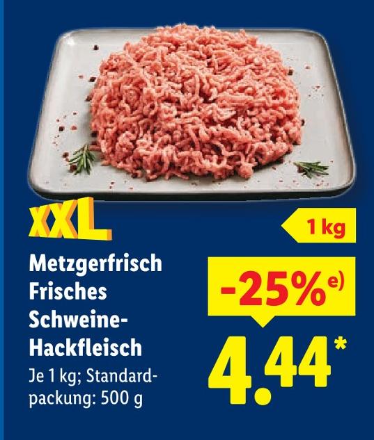Metzgerfrisch Frisches Schweine-Hackfleisch