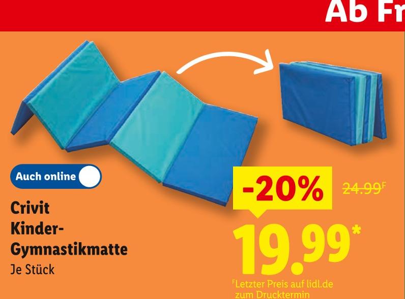 Kinder-Gymnastikmatte