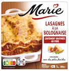 CABILLAUD Sauce Citron, LASAGNES À LA BOLOGNAISE - Marie en promo chez Carrefour Villeneuve-d'Ascq