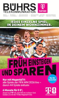 Bührs Telekommunikations GmbH & Co.KG Meppen Prospekt der aktuellen Woche, gültig von 03.03.2026 bis 31.03.2026 Aktueller Bührs Telekommunikations GmbH & Co.KG Meppen Prospekt "JEDES EINZELNE SPIEL. IN DEINEM WOHNZIMMER." mit 12 Seiten
