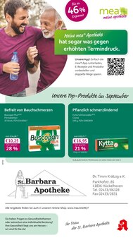 Aktueller mea - meine apotheke Prospekt "Unsere September-Angebote" Seite 1 von 4 Seiten für Hückelhoven
