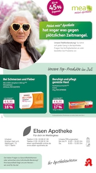 Aktueller mea - meine apotheke Prospekt "Unsere Juli-Angebote" Seite 1 von 4 Seiten für Berlin