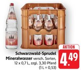 EDEKA Blumberg - Schwarzwald-Sprudel Angebot im Prospekt Schwarzwald-Sprudel bei EDEKA im Blumberg Prospekt für 4,49 €