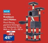 Kratzbaum mit 2 Höhlen im Angebot bei ALDI SÜD in Pirmasens Kratzbaum mit 2 Höhlen Angebote von Feandrea bei ALDI SÜD Pirmasens für 49,99 €