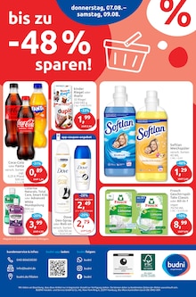 Coca Cola im aktuellen budni Prospekt (Buchholz (Nordheide)) Coca Cola im budni Prospekt "drogeriemarkt" mit 9 Seiten (Buchholz (Nordheide))