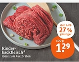 Aktuelle Rindfleisch Angebote bei tegut in Erlangen Aktuelles Rinderhackfleisch Angebot bei tegut in Erlangen ab 1,29 €