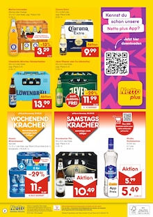 Wodka im Netto Marken-Discount Prospekt "DER ORT, AN DEM DU IMMER AUSGEZEICHNETE PREISE FINDEST." mit 2 Seiten (Mannheim)
