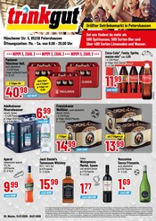 Trinkgut Discounter Prospekt der aktuellen Woche mit 4 Seiten, gültig von 13.07.2026 bis 18.07.2026, in Schwabhausen und Umgebung Aktueller Trinkgut Discounter Prospekt in Schwabhausen und Umgebung, "Aktuelle Angebote" mit 4 Seiten, 13.07.2026 - 18.07.2026