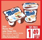 Monte Maxi von Zott für 1,49 € bei EDEKA im Angebot Monte Maxi von Zott im aktuellen EDEKA Prospekt