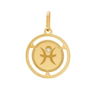 Pendentif zodiaque en or jaune et diamant poissons dans le catalogue E.Leclerc