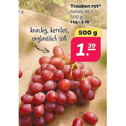 Trauben rot