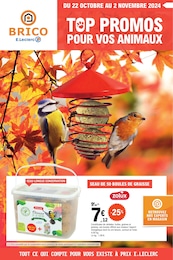 Catalogue E.Leclerc en cours à Saint-Louis et aux alentours : «TOP PROMOS POUR VOS ANIMAUX» avec 4 pages, valable du 22/10/2024 au 02/11/2024