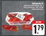 Aktuelle Paprika Angebote bei E center in Würzburg Aktuelles Spitzpaprika rot Angebot bei E center in Würzburg ab 1,79 €