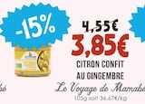 Citron Confit au Gingembre - Le Voyage de Mamabé à 3,85 € dans le catalogue Naturalia