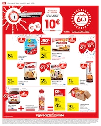 Offre Nutella dans le catalogue Carrefour du moment à la page 28