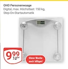 Personenwaage im Angebot bei GLOBUS in Duisburg Personenwaage Angebote von OHO bei GLOBUS Duisburg für 9,99 €