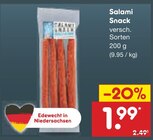 Aktuelles Salami Snack Angebot bei Netto Marken-Discount in Bremerhaven ab 1,99 €