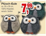Plüsch-Eule Angebote bei Die Möbelfundgrube Pirmasens für 7,99 €