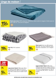 Prix et réduction Plaid dans le prospectus Carrefour en cours Offre Plaid dans le catalogue Carrefour du moment à la page 83