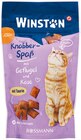 Katze Knabber-Spaß oder Gourmet Menü Angebote von Winston bei Rossmann Osnabrück für 0,44 €