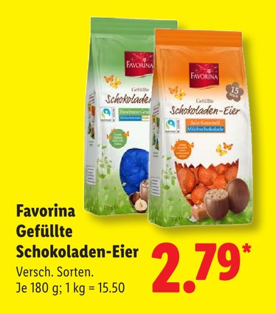 Gefüllte Schokoladen-Eier