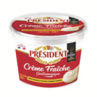 Crème fraîche épaisse entière 30% M.G. - PRÉSIDENT à 1,20 € dans le catalogue Supeco
