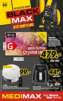 MEDIMAX Prospekt DIE DEALS DES JAHRES. BLACK MAX. JETZT GEHT’S LOS! mit  Seiten