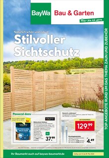 Sichtschutzelemente im BayWa Bau- und Gartenmärkte Prospekt "Hier bin ich gern" mit 24 Seiten (Würzburg)