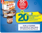 Promo -50% de remise immédiate sur le 2ème produit identique sur la gamme des pates a tartiner et biscuits à  dans le catalogue Hyper U à La Montagne