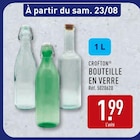 Aldi Saint-Fons - Promo BOUTEILLE EN VERRE Promo BOUTEILLE EN VERRE à 1,99 € dans le catalogue Aldi à Saint-Fons