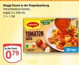 GLOBUS - Sauce in der Doppelpackung Angebot im Prospekt Sauce in der Doppelpackung bei GLOBUS im Prospekt "" für 0,79 €