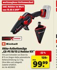 Akku-Astkettensäge „GE-PS 18/15 Li Holster Kit“ Angebote von Einhell bei Hagebaumarkt Wismar für 99,99 €