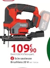 Mr.Bricolage Gestel - Promo Scie sauteuse brushless 20 v Promo Scie sauteuse brushless 20 v à 109,90 € dans le catalogue Mr.Bricolage à Gestel