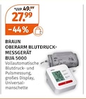 OBERARM BLUTDRUCKMESSGERÄT BUA 5000 Angebote von BRAUN bei Müller Viersen für 27,99 €