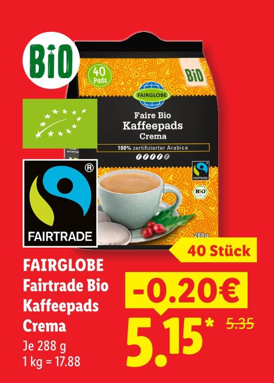 Bio Kaffeepads Crema