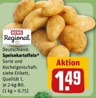 Speisekartoffeln Angebote von REWE Regional bei REWE Waiblingen für 1,49 €