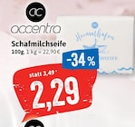 Schafmilchseife Angebote von accentra bei Kaufhaus Stolz Neubrandenburg für 2,29 €