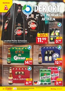 Bier im Netto Marken-Discount Prospekt "Aktuelle Angebote" mit 51 Seiten (Greifswald)