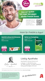 Apotheken Prospekt von mea - meine apotheke in München Aktueller mea - meine apotheke Apotheken Prospekt für München: Unsere August-Angebote mit 4} Seiten, 01.08.2026 - 31.08.2026